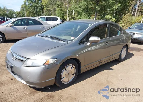2006 Honda Civic Hybrid from USA, damaged, VIN JHMFA36286S002981